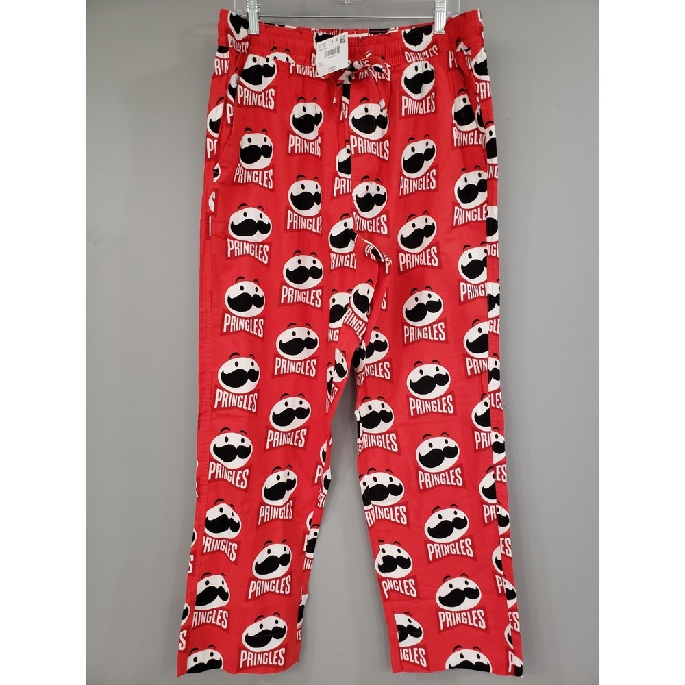 NEW SIZE LARGE AMERICAN EAGLE Men's Pringles CHIPS FOOD PAJAMA LOUNGE PANTS